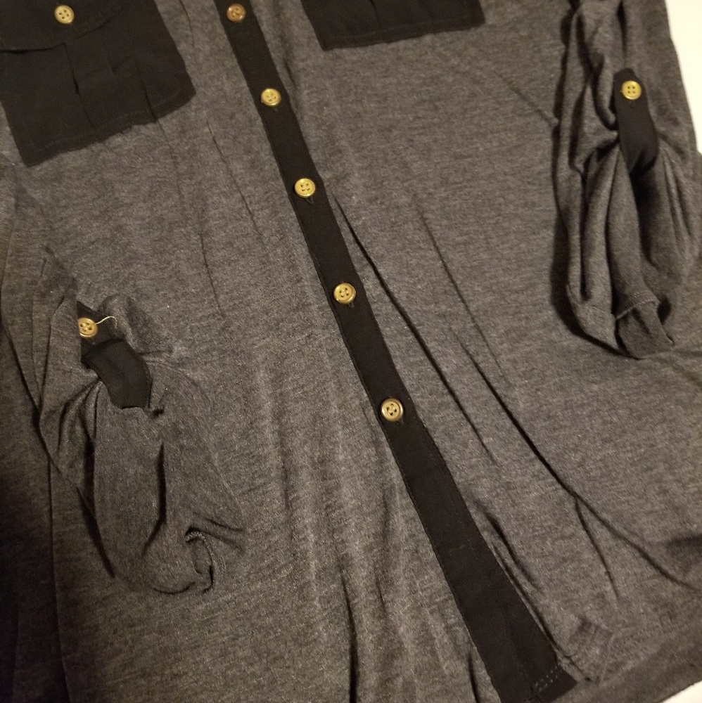 button down blouse - Picture 2 of 3